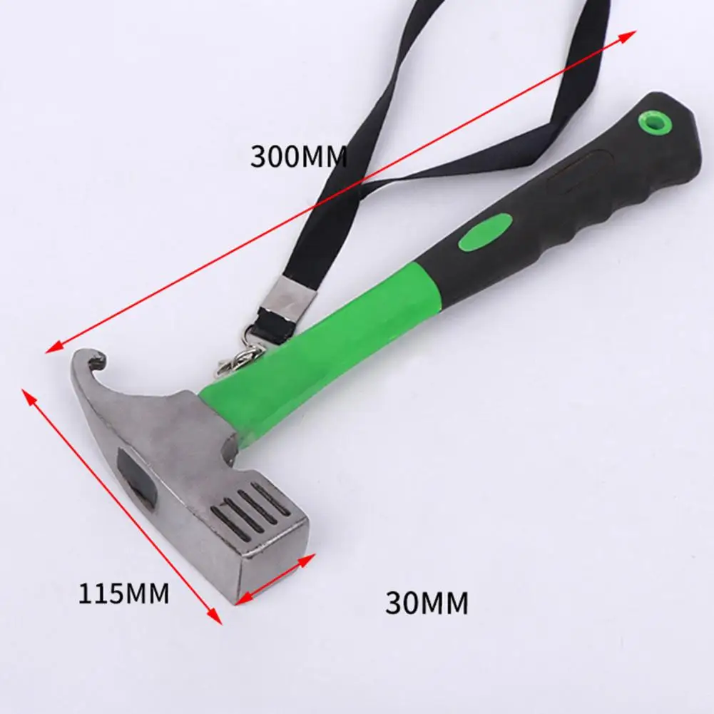 Anti-rust Tent Hammer Camping Hammer with Stake Puller Ergonomic Handle Corrosion Resistant Outdoor Tent Hammer Essential for A