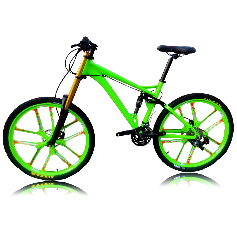 

Kalosse Aluminum Alloy Soft-tail Frame Hydraulic Brakes 30 Speed Bike 26*17 Mountain Bicycle