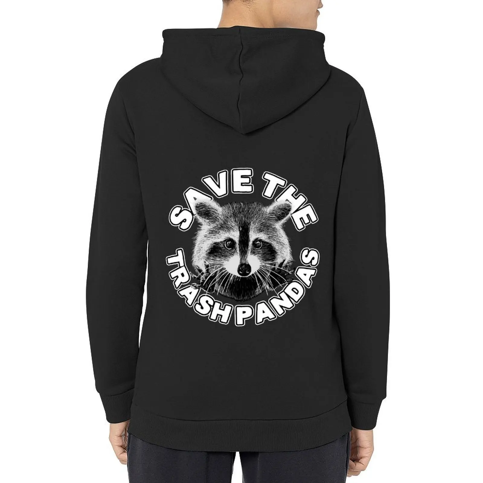 

Save the Trash Pandas Raccoon Animal Hoodie men's sweat-shirt winter clothes autumn clothes men's autumn clothes graphic hoodie