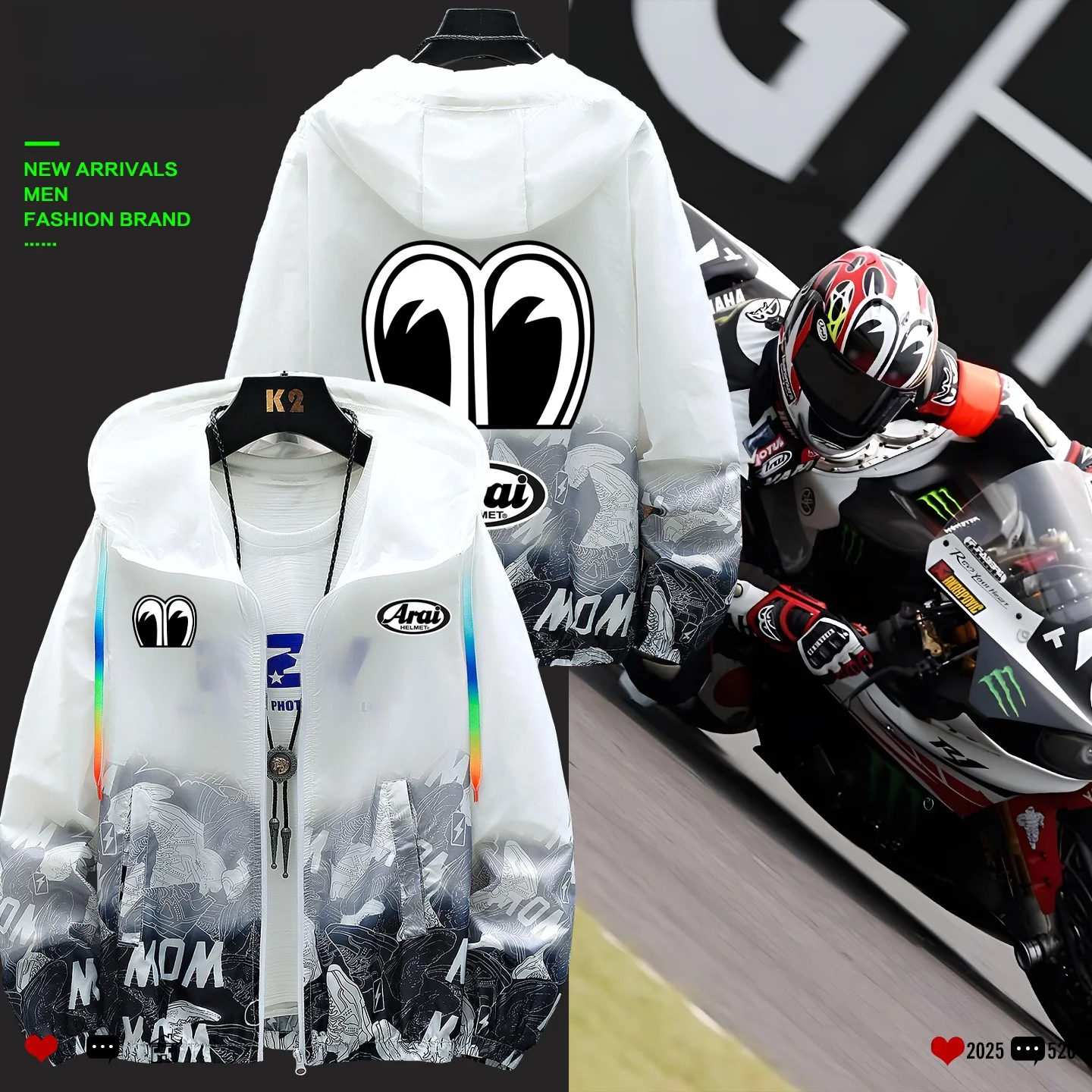 

Мотоциклетная куртка: дышащая, легкая, с принтом, для мужчин и женщин, летняя верхняя одежда из полиэстера