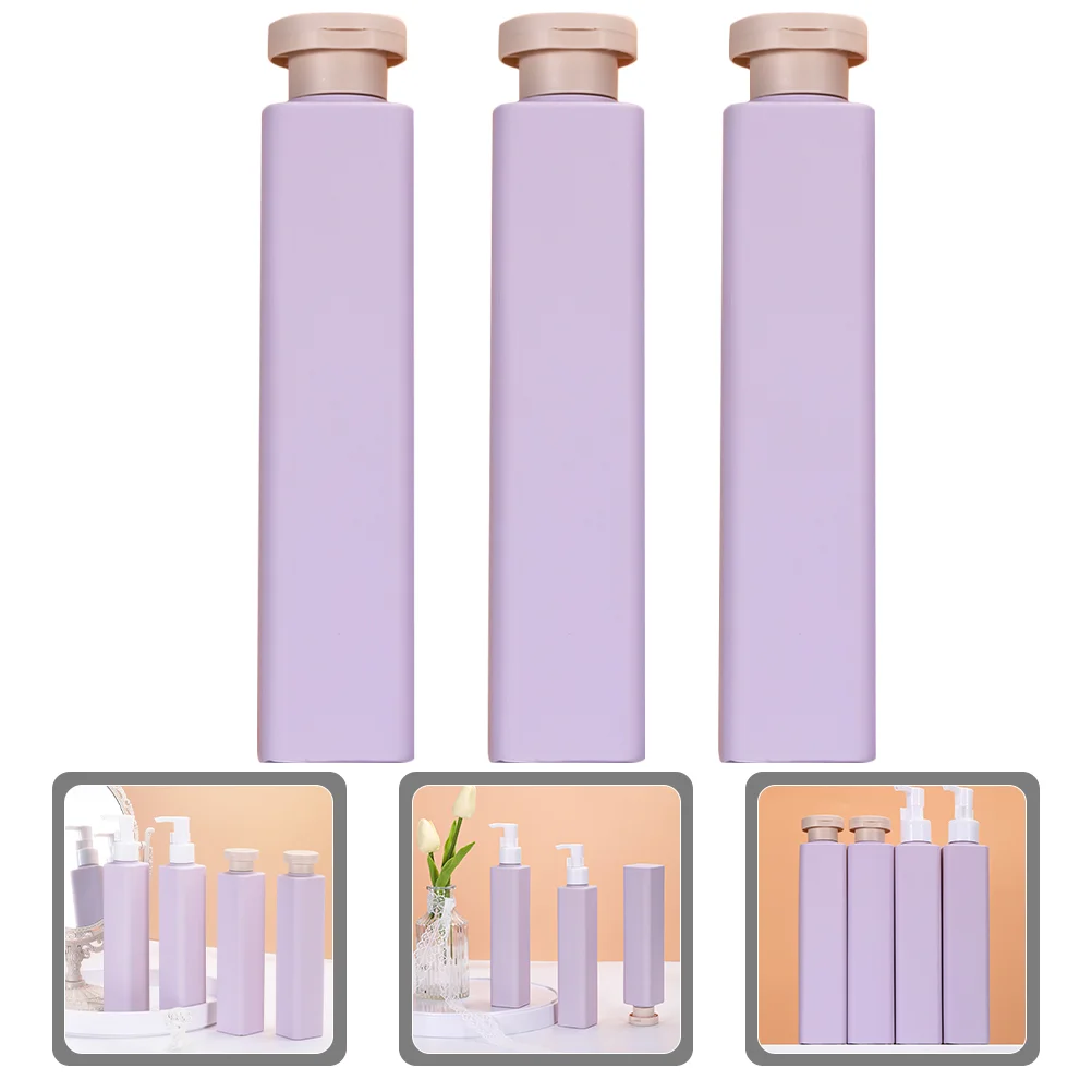 

3 Pcs Shampoo and Conditioner Dispenser Soaps Body Wash Disposable Hand Refillable Bottles Kitchen Travel