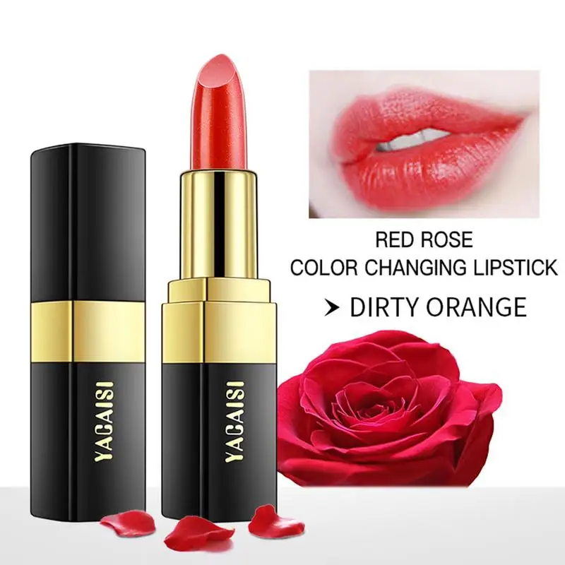 Magic Blue Lipstick Magic Fast Apply Color Changing Waterproof Lipstick Blue Changed To Pink Temperature Lip Stain Magical Black