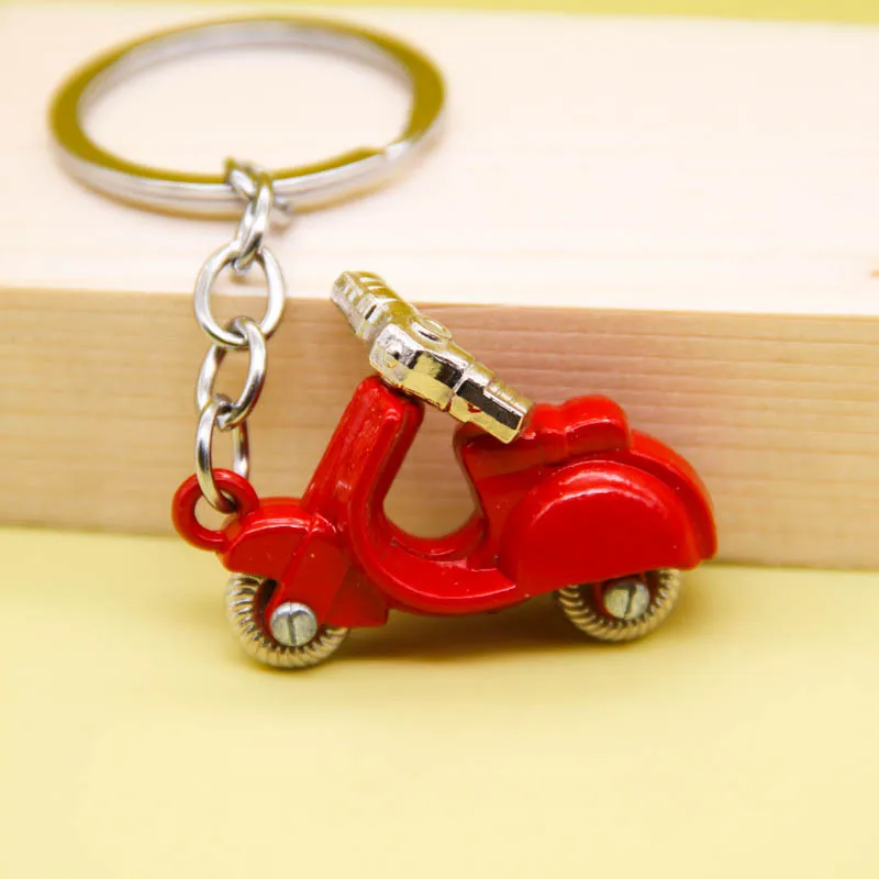 Motorcycle Motorbike Key chain Classic 3D Simulation Model Key Chain Ring Keyring Keyfob Personality Jewelry 17160