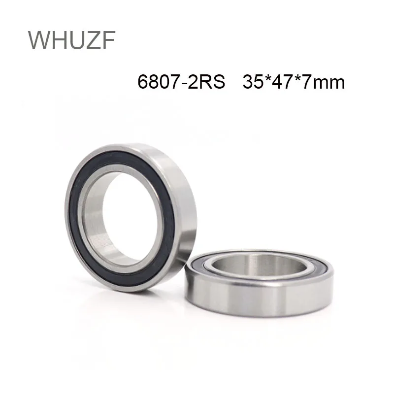 WHUZF Free Shipping 6807-2RS Bearing ABEC-1 5/10/20PCS 35x47x7 mm Thin Section 6807 2RS Ball Bearings 6807RS 61807 RS