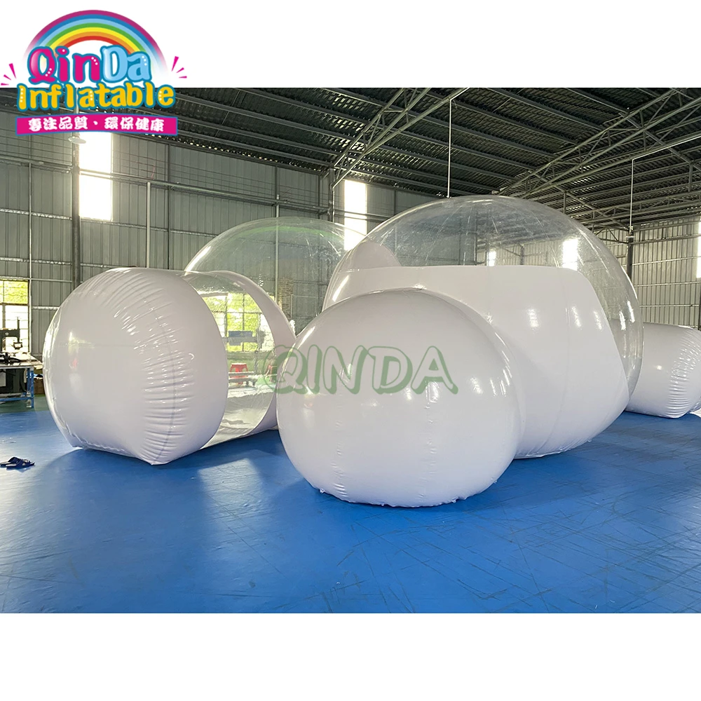 더블 하우스 팽창식 호텔 버블 로지 돔 텐트, 파티 이벤트 판매