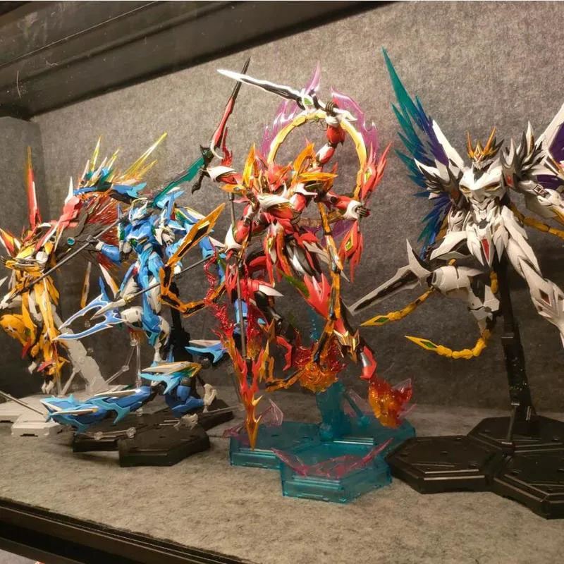 

In Stock Motor Nuclear Mg 1/100 Aobing-Nezha-Bai Qi-Cao Ren Alloy Skeleton Movably Assembles Mecha Model And Collects Toys Gifts