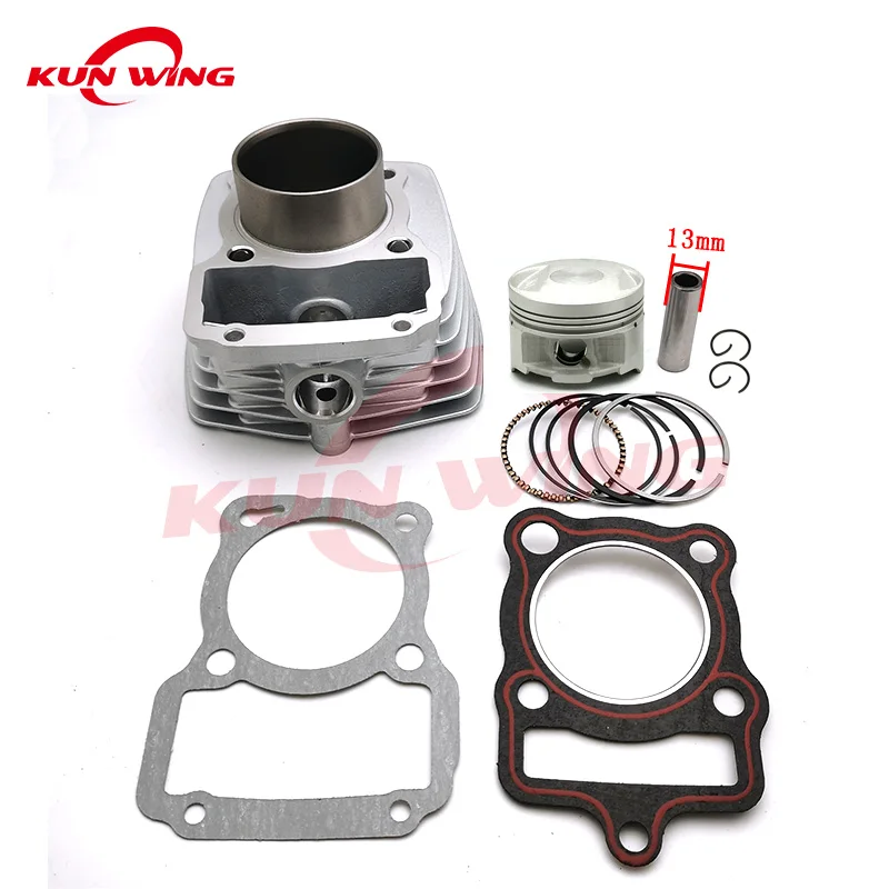 Zestaw tłoka cylindra 13mm Pin do Honda CG125 ZJ125 CG 125 ZJ 125 125cc 156FMI 157FMI części zamienne do silnika