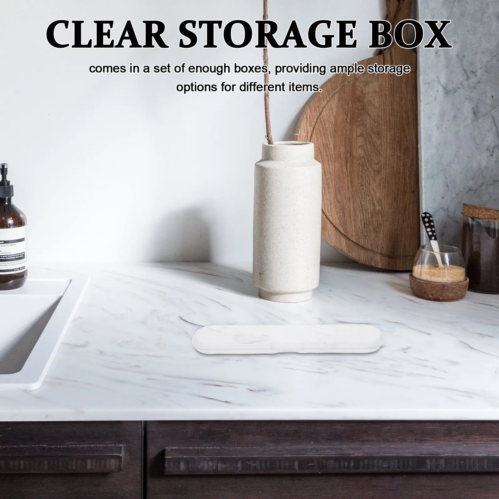 Clear Plastic Storage Boxes 10 Pack with Secure Lids Compact Containers for Tongue Scrapers Crafts Travel