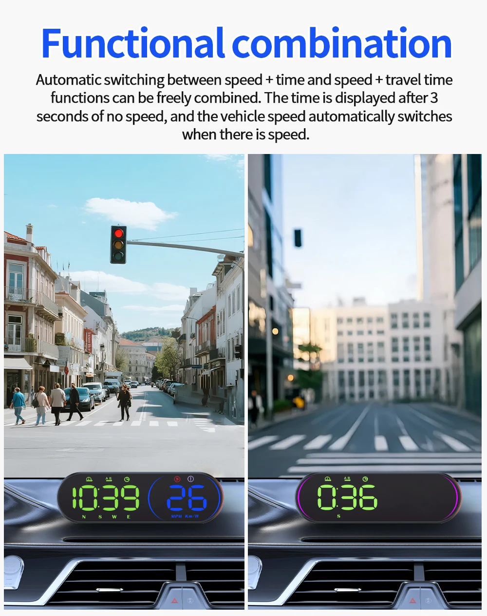 G26 Head-up-Display (HUD) Auto-GPS-LED-Smart-Digital-Tachometer KM/H MPH Übergeschwindigkeitswarnung für LKW SUV Motorrad Zubehör – Detail 11
