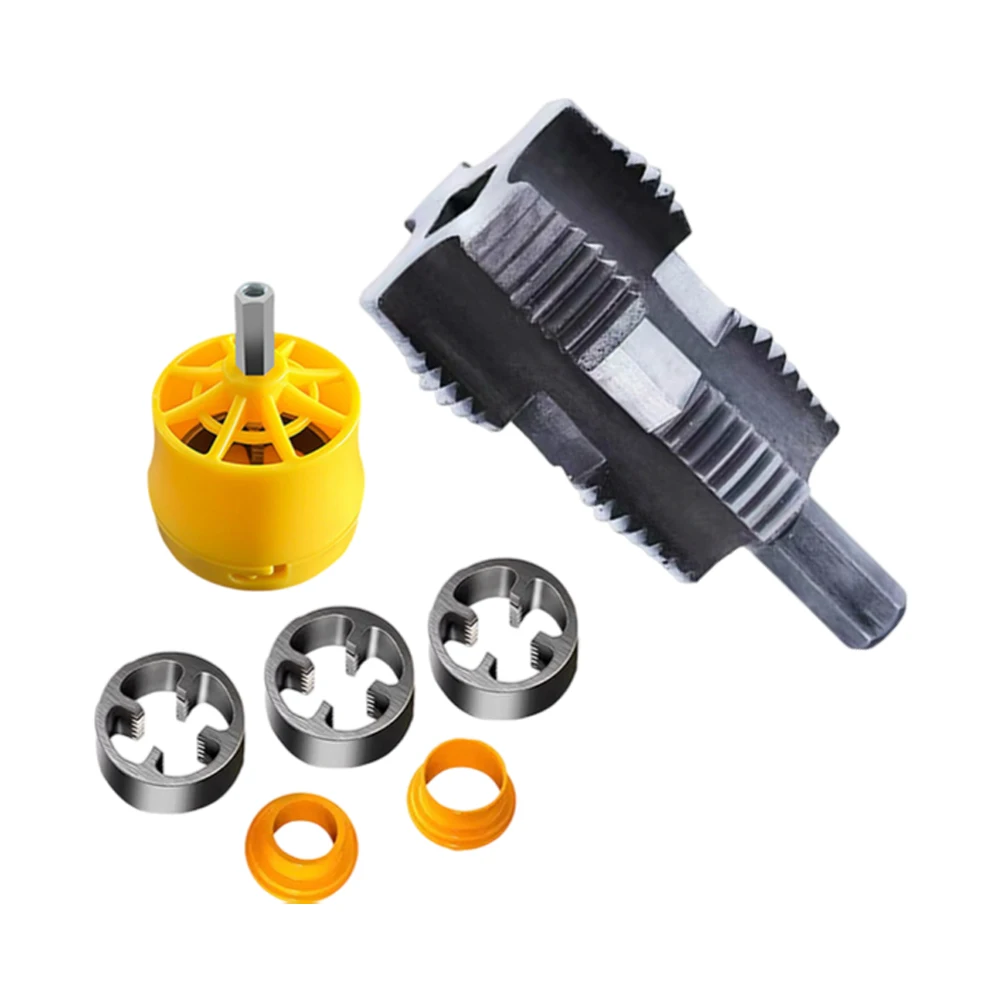 PVC Pipe Threader Kit Efficient 4 & 6 Point Water Pipe Opener PPR Water Pipe Internal Thread Opener Power Tools