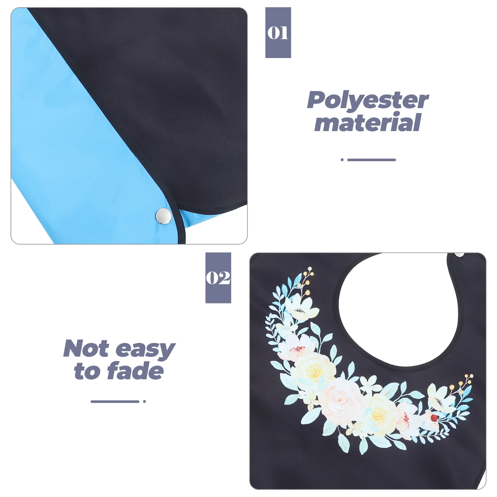 

Leak-proof Bib Adult Adults Bibs for Men Aldult Polyester Seniors Reusable Elderly Eating