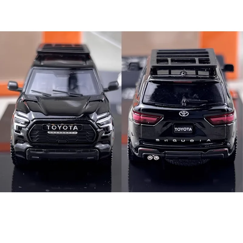 GCD 1/64 Toyota Sequoia XK80 TRD Pro coches de aleación juguetes vehículo de Motor Diecast Metal modelo regalo para niños