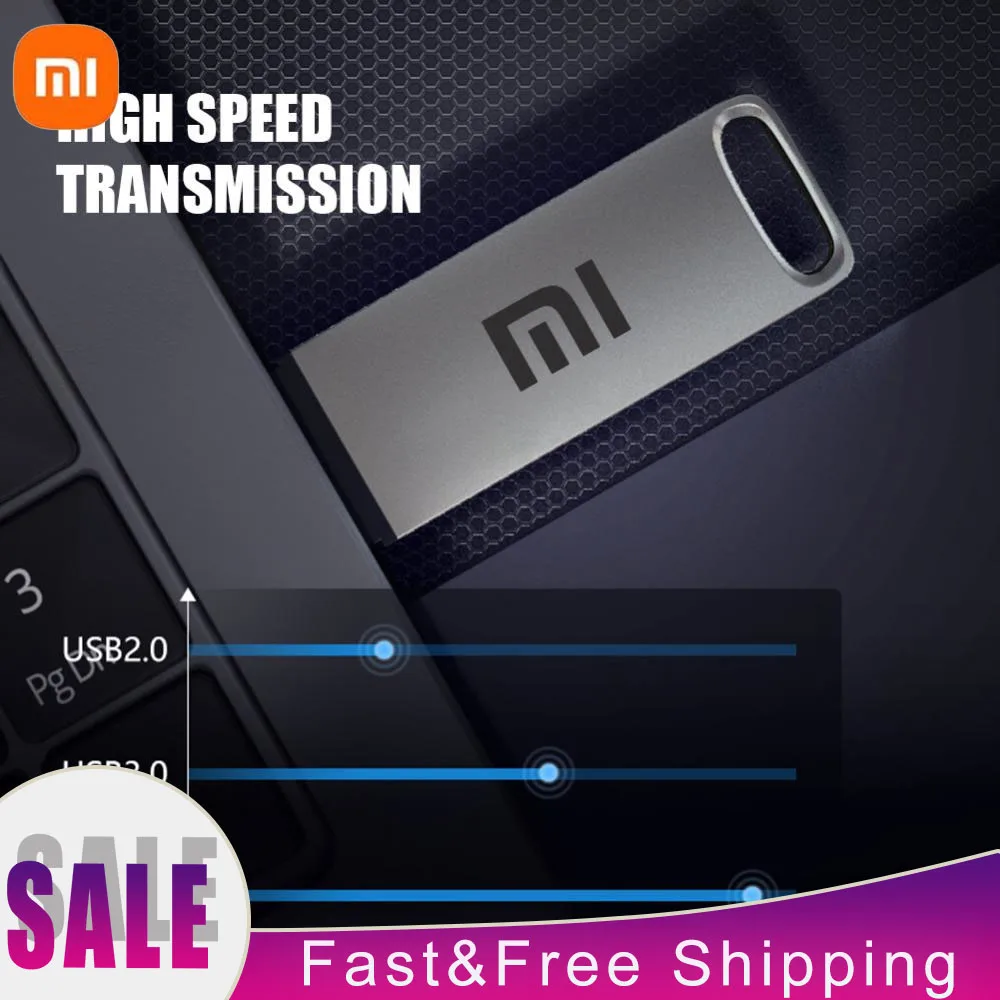 Xiaomi 16TB Flash Drive USB3.2 High Speed Transfer Metal Type C U Flash SSD Portable Mini Flash Drive Memory Waterproof U Drive