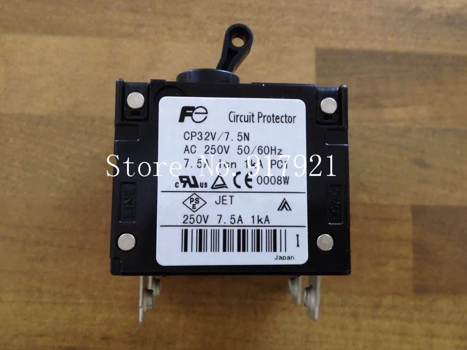 [ZOB] Fuji CP32V/7.5N single handle equipment circuit breaker CP32-1S7P5N2 250V7.5A genuine original  --5pcs/lot