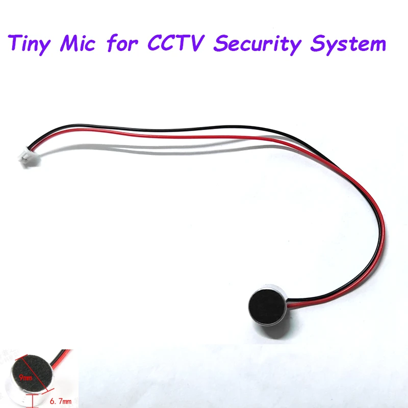 CCTV Security System Tiny Microphone High Sensitivity Audio Pickup Device Input Mic For CCTV Security IP POE Camera