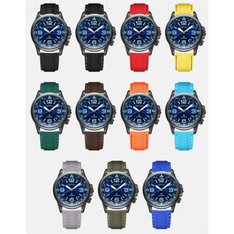 20 مللي متر 21 مللي متر هوك وحلقة السحابة قماش حزام ساعة اليد الذكور ل رولكس دايتونا أوميغا فرس البحر الدفة خليج سايكو النايلون حزام الساعات