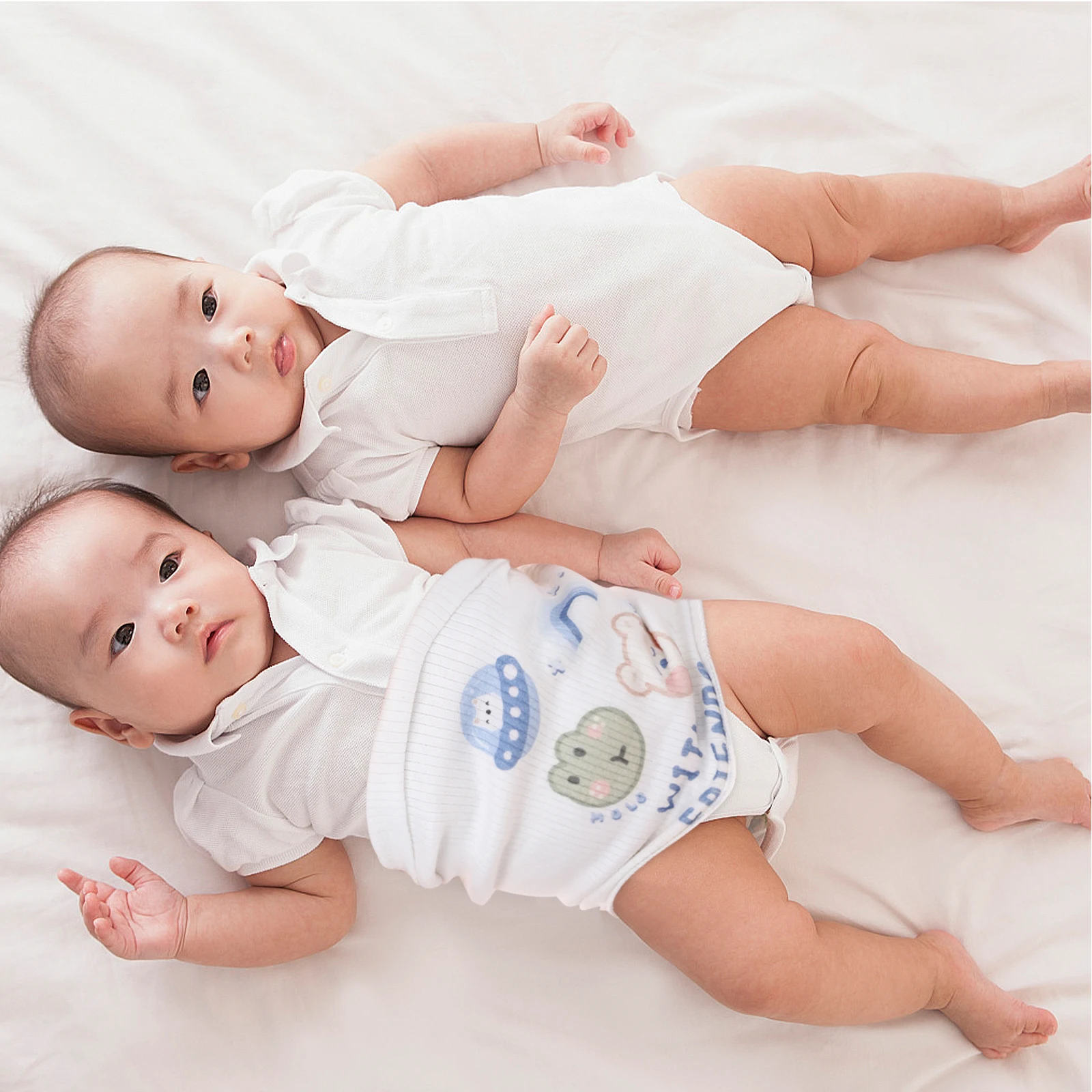 

2Pcs Infant Cotton Belly Bands Newborn Abdomen Protectors Soft Breathable Baby Belly Wraps Keep Warm Prevent Cold