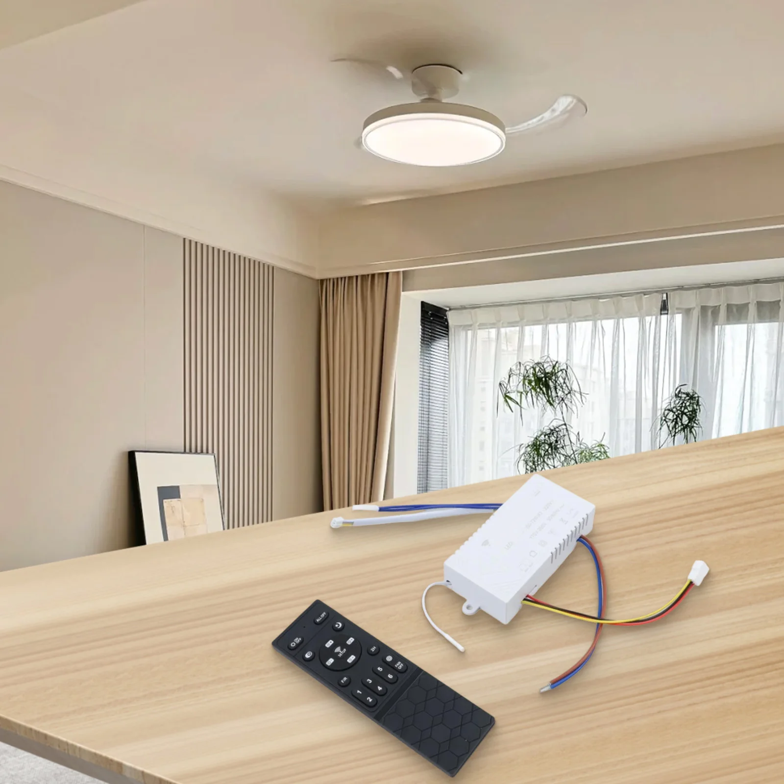 Light Brightness Adjustment As Shown In The Picture DC Controller Versatile Room Adaptation Adjustable Speed Options