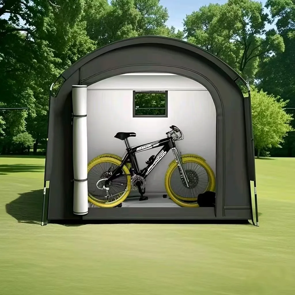 AliExpress New Outdoor Large Space Storage Tent, Windproof And Rainproof Easy To Build Portable Mountain Bike Storage Tent