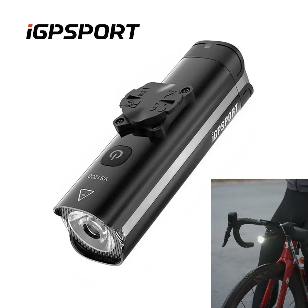

iGPSPORT VS1200lumens Bike Light Smart Bicycle Headlight for MTB/Road Bikes High Brightness Cycling Light Bicycle Accessories