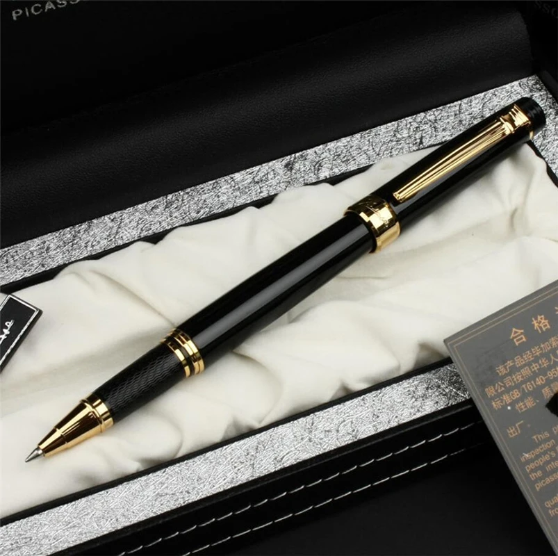 

С подарочной коробкой Picasso 917 Pimio Многоцветная ручка-роллер Emotion of Rome с золотым и серебряным зажимом для офиса, школы и дома PR013