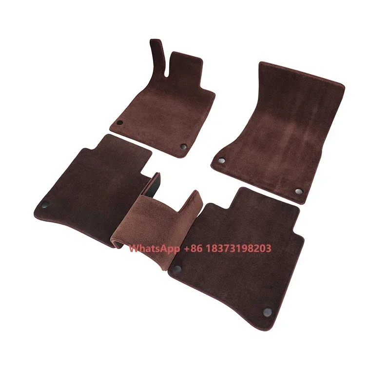 

OEM Luxury Autos Accessories 100% Lamb Wool Car Floor Mats High Quality Full Set Luxury Control Factory Sale