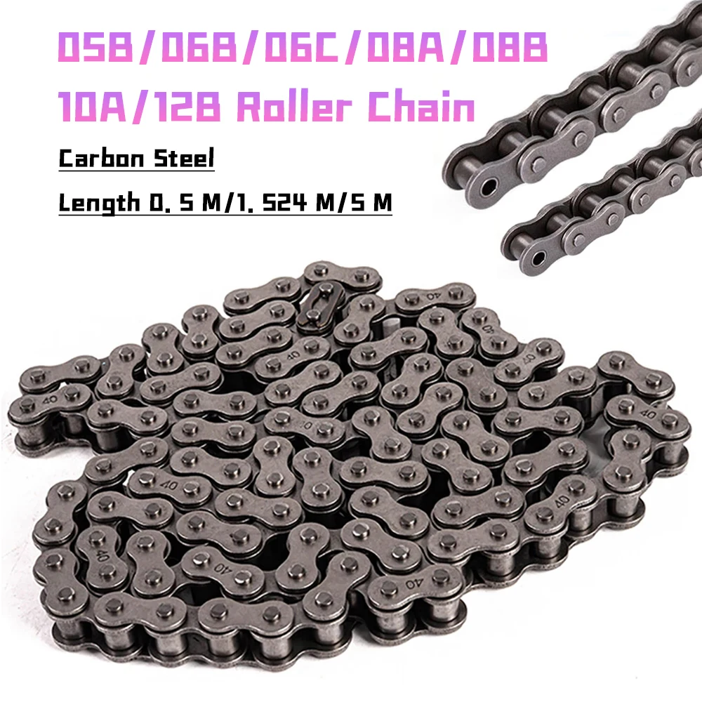 Transmission Chain 05B/06B/06C/08A/08B/10A/12B Drive Single Row Chain for Industrial Transmission Short Pitch Roller Chain