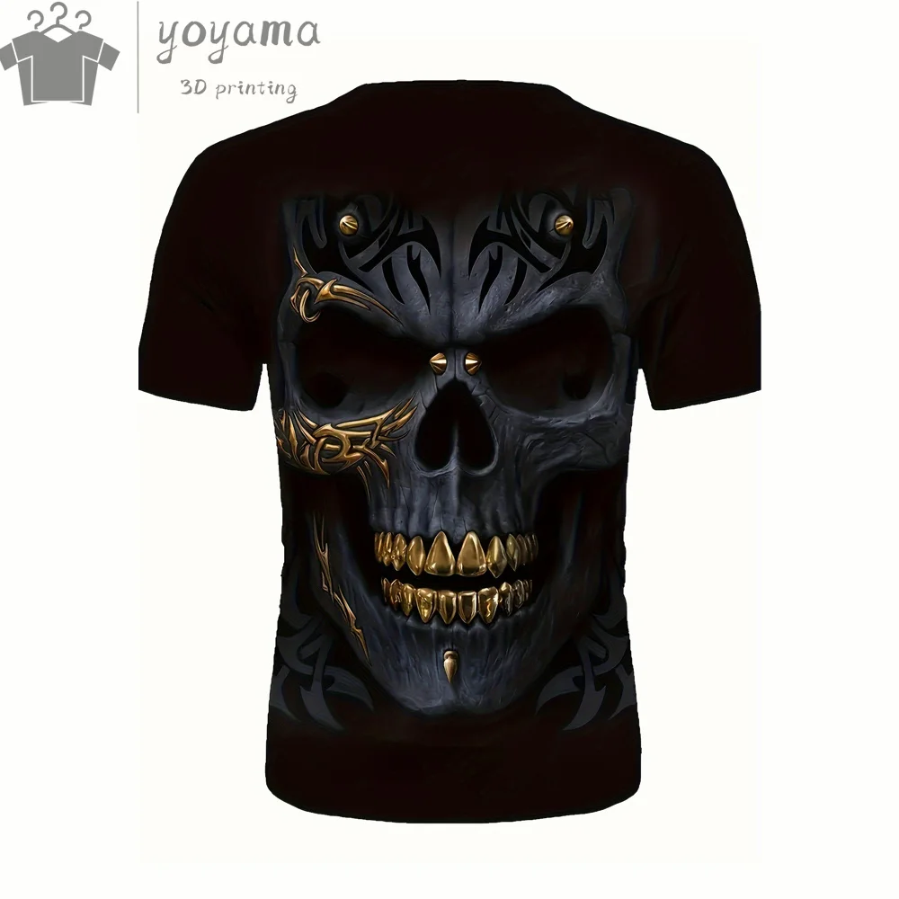 Skull Graphic T shirts Clothes Men Designer Man T shirt Men's Summer Clothes T-shirt Men Skull Shirts Graphic Short Sleeve Tee