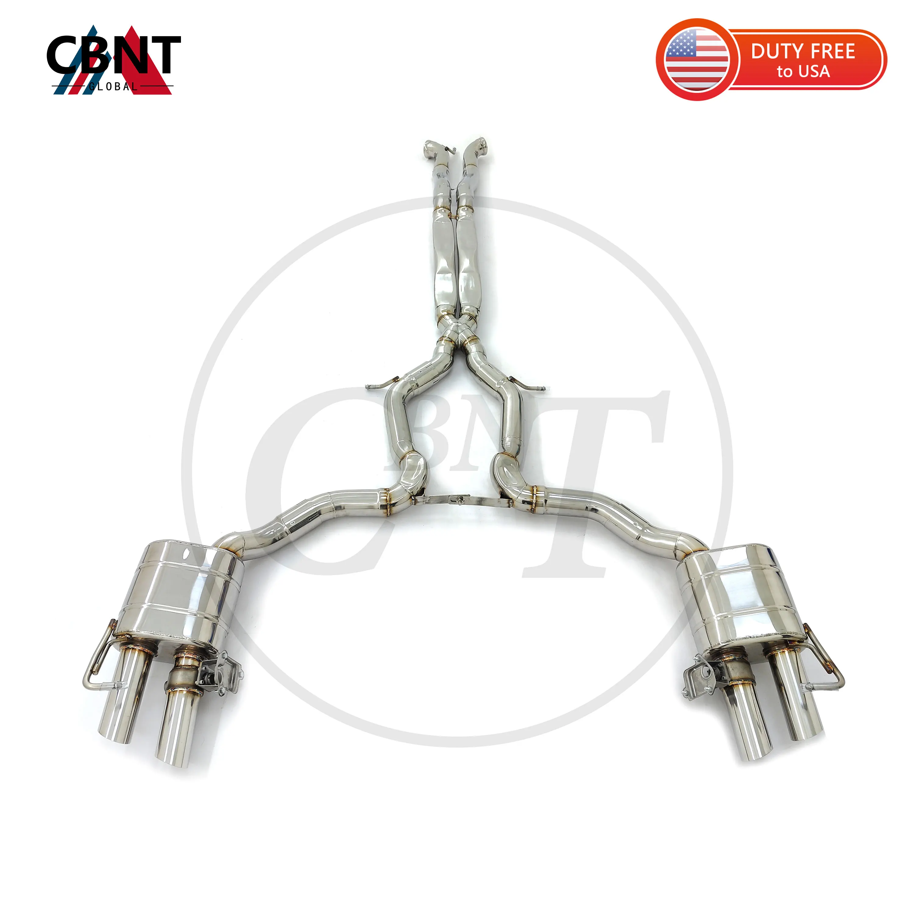 

CBNT Valvetronic Exhaust Catback for Bentley Continental GT 4.0 V8 6.0 W12 High Performance Exhaust Pipe with Valve Muffler