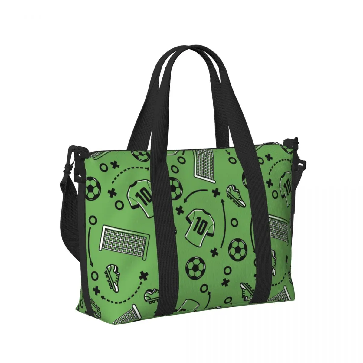 Bolsa tote de futebol personalizada feminina grande capacidade academia praia bolsa de viagem de ombro