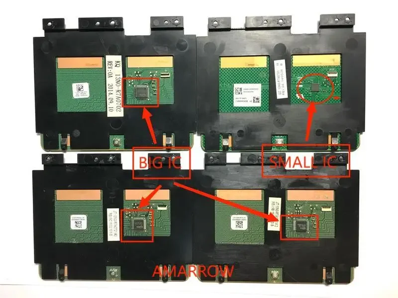 (mały układ scalony) Oryginalny panel dotykowy Mousepad Button Board dla Asus K555L X555L X555LD X555B X555S A555L X554L F554L W509L W519L