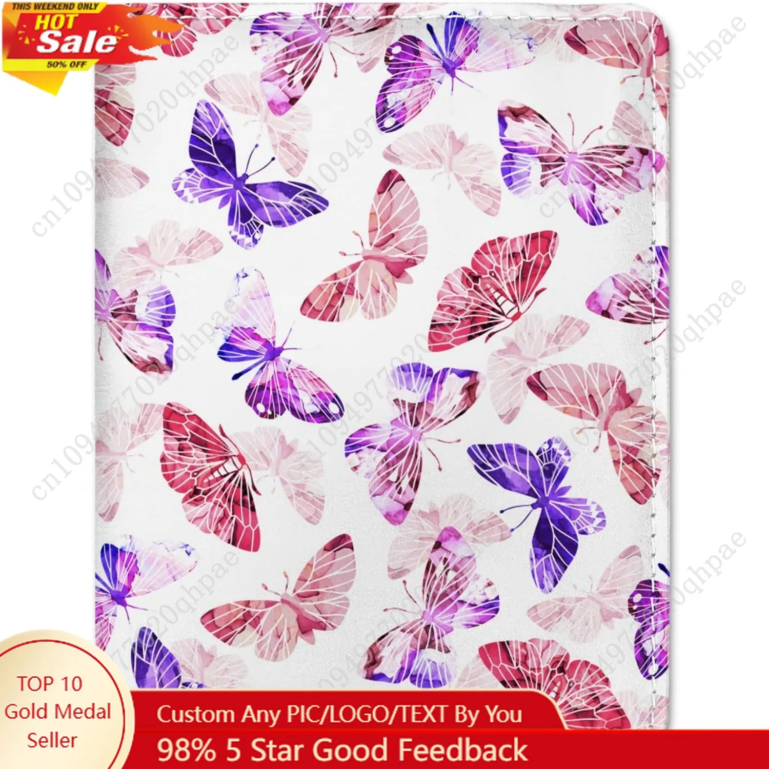 

Passport Cover Leather Passport and Vaccine Card Holder Combo Butterfly Family Passport Holder with Vaccine Card Slot Travel Pas