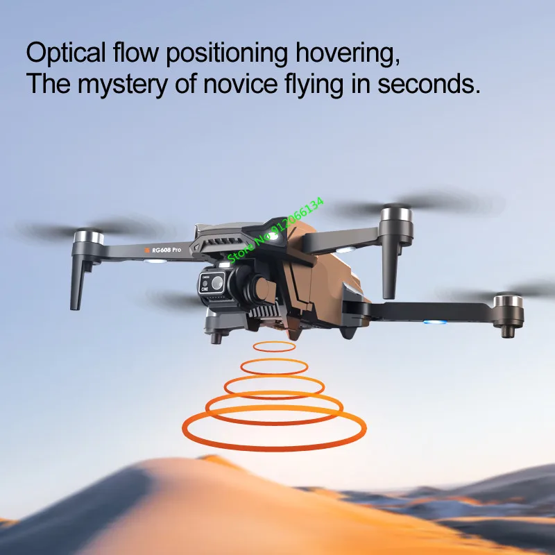 Smart Brushless Obstacle Avoidance FPV Remote Control Quadcopter 2.4G 8K Flash Lamp Headless Mode Optical Flow Hovering RC Drone