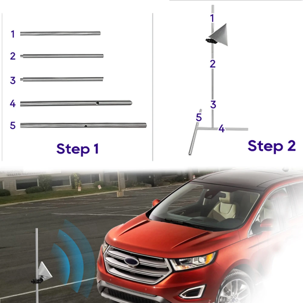 For Honda Toyota Kia Ford Radar Aiming Reflector Target Kit ADAS Calibration Tool Billet Aluminum Cars Specialist Spare Parts