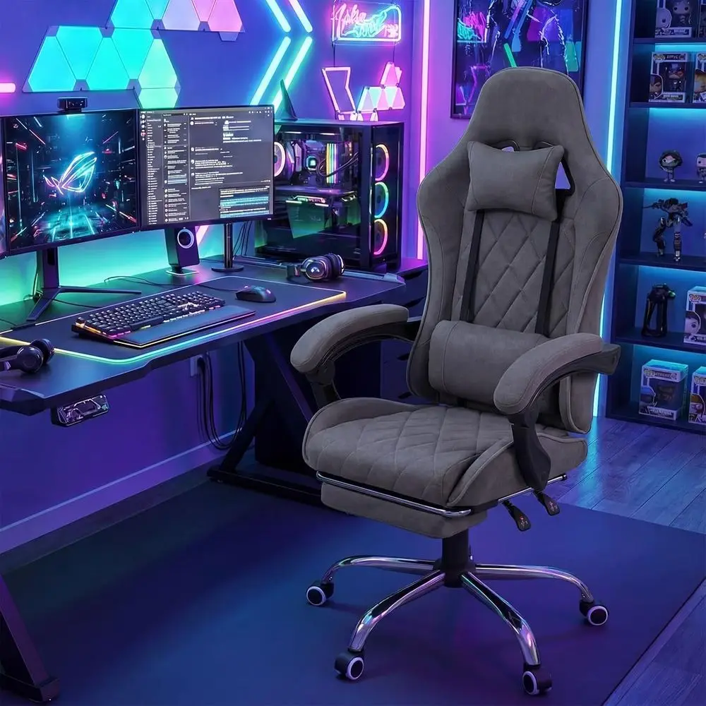 Ergonomic Gaming Chair with Fo - Gaming Chair Lumbar Pillow บทวิจารณ์และราคา
