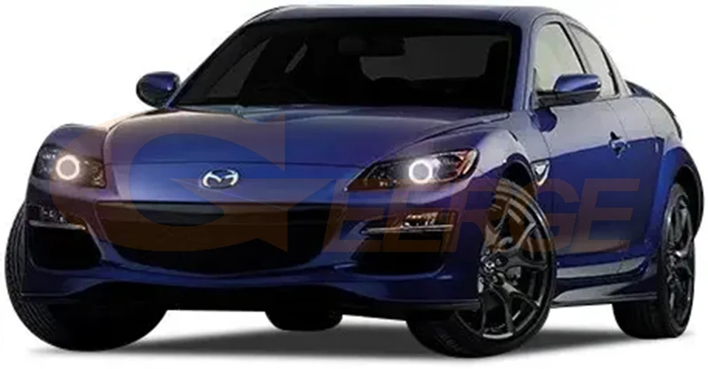 Para mazda rx8 r3 RX-8 rx 8 2003 2004 2005 2006 2007 2008 2009 2010 2011 2012 ultra brilhante cob led anjo olhos kit halo anéis