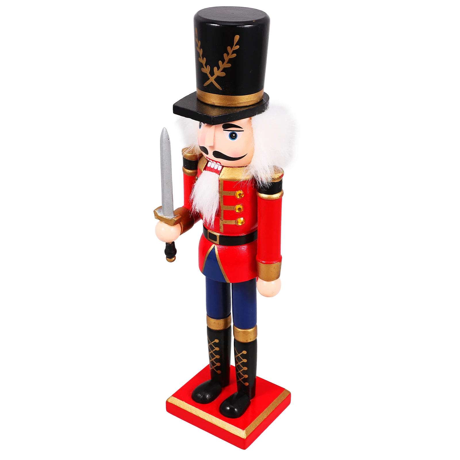 

Nutcracker Ornament Decorative Nutcrackers Soldier Desktop Craft Figurine Festival Accessories Statue Figurines Decorations