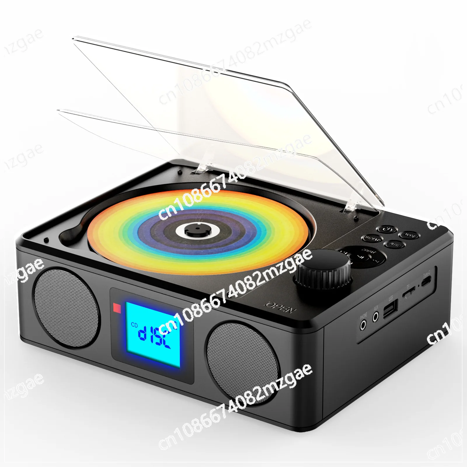 Portable bluetooth audio all-in-one retro cd player stereo CD player radio