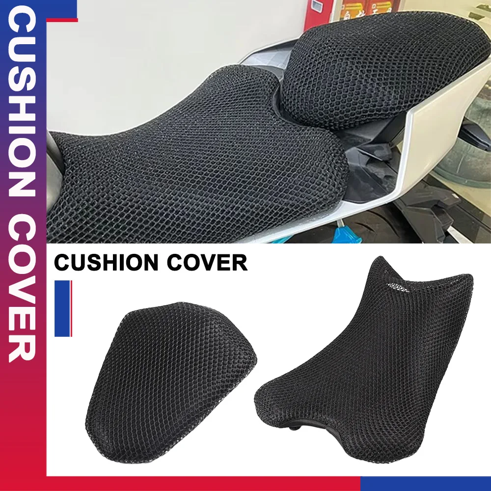 

For CFMOTO 250SR MY22 300SR 450 SR 250NK Rear Seat Hump Cushion Cover Net Mesh Protector Insulation Cushion Cover Motorbike