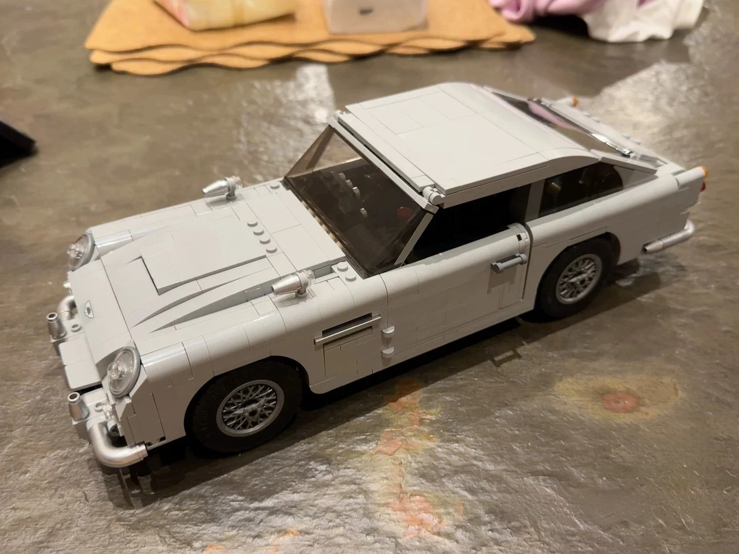 متوفر هدايا للأطفال عيد الميلاد عيد الميلاد الخالق الخبراء جيمس بوند أستون مارتن DB5 نموذج سيارة رياضية اللبنات الطوب #1