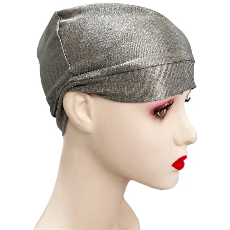 Unisex Anti-Radiation Cap Emf Electromagnetic Wave Rfid Shielding Protection Hat Silver Fiber Beanies Hat Work Caps