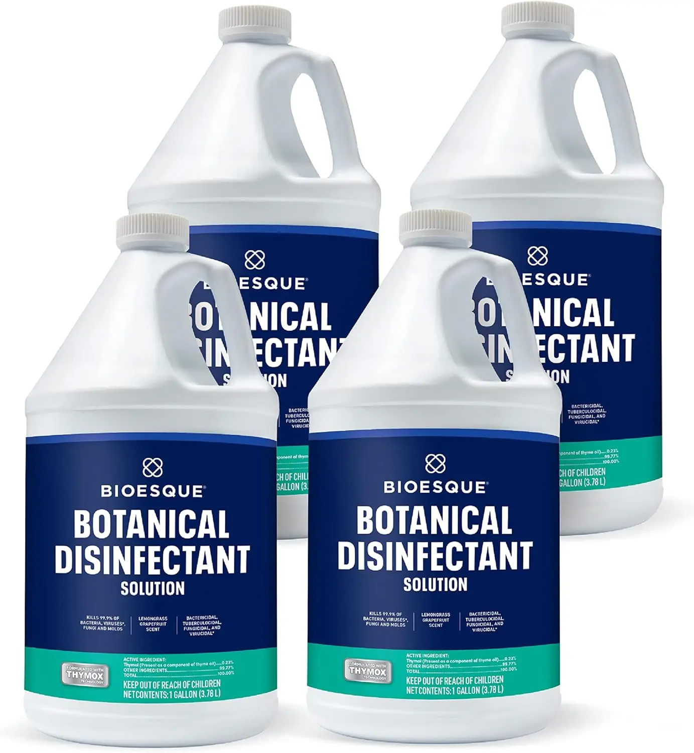 

Disinfectant Solution Botanical Broad Spectrum Heavy Duty Kills Bacteria Viruses Fungi Molds 1 Gallon Pack Of 4