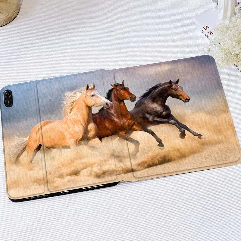 

Tablet Case Running Brown Horse For Huawei MediaPad T5 T10s M6 M5Lite SE Honor Tab 5 6 7 V7 V8 X8a X9a Pro Soft Tablet Case Gift