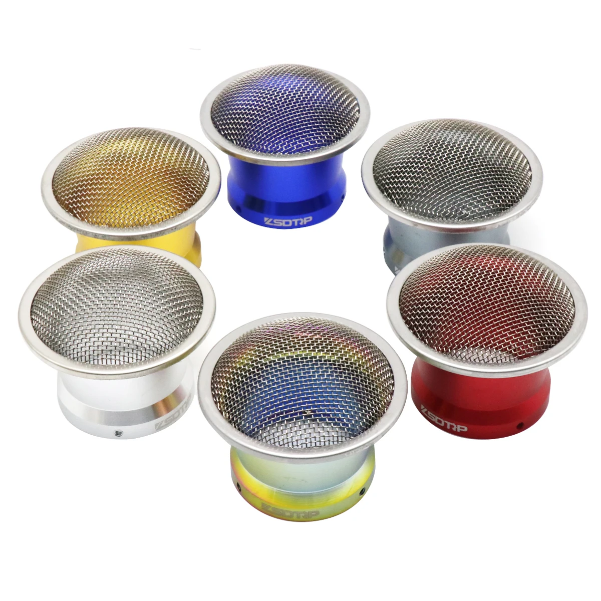 Alconstar Motorcycle Velocity Stack Air Cleaner Intake Filter With Screen CNC Aluminum Fit For pwk24mm pwk26mm pwk28mm pwk30mm