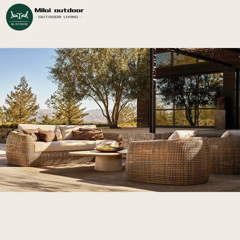 

Modern Outdoor Furniture Sofa Set Cheap Rattan Garden Furniture For Courtyard Hotel Villa Use