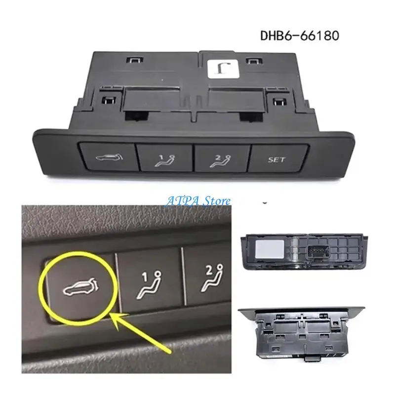 U13C Reliable Electronic Trunk Tailgate Lock Button Switches DHB6-66-180 For CX30 CX50