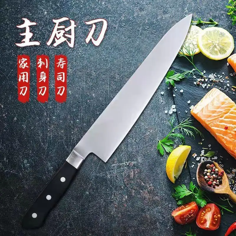 Japanese Style 6Cr16MoV Stainless Steel Kitchen Knives Sharp Cleaver Meat Gyutou Chef Fish Knife POM Handle