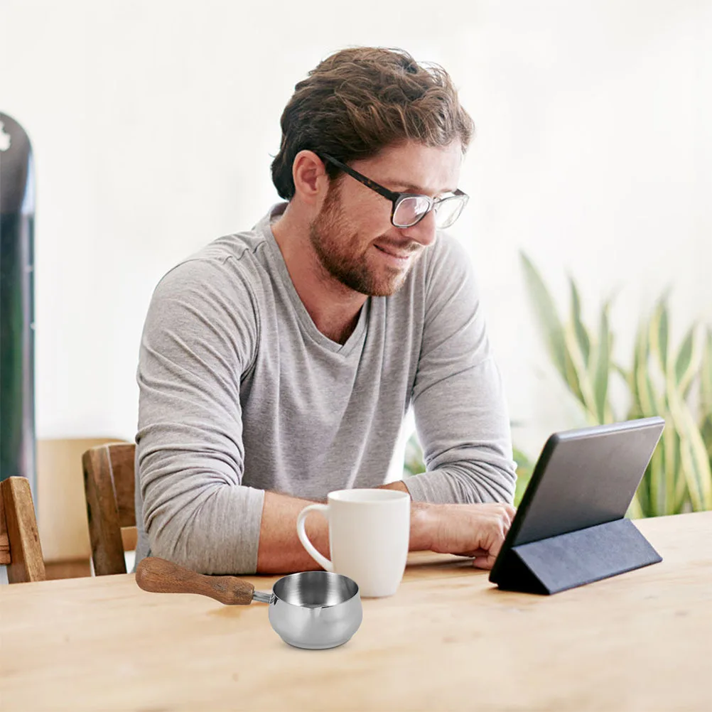 

Small Stainless Steel Sauce Pitcher Coffee Milk Honey Syrup Gravy Dipping Outdoor Barbecue Picnic Kitchen Tool Creamer Container