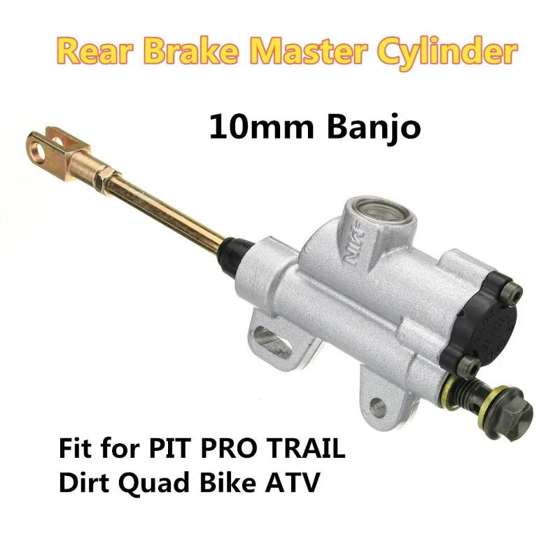 Hydraulic Brake Master Cylinder Foot Pedal for Offroad ATV Motorcycle Universal Kit
