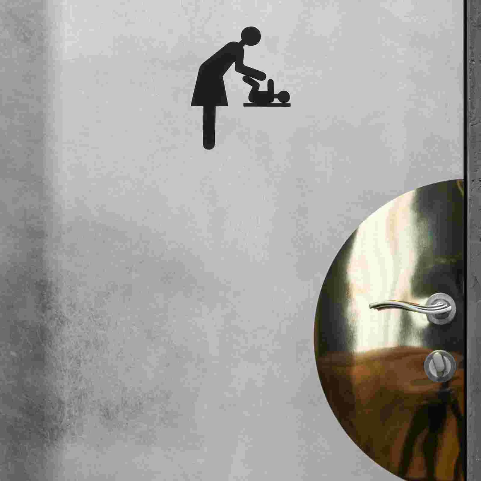 Segnaletica per il cambio dei pannolini Segnaletica per il bagno per la stazione del bambino aziendale Indicatore infantile Identificazione della vernice per il bagno